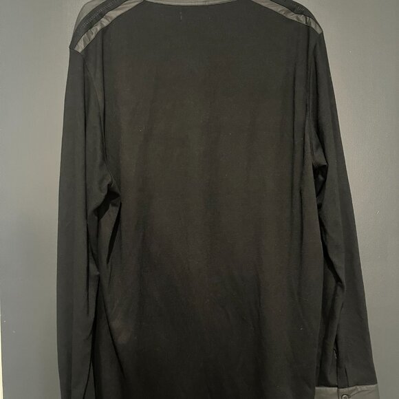 Pavi Black Long Sleeve Tee Shirt w/ Embellished Shoulders and Cuffs XXL - Picture 4 of 7